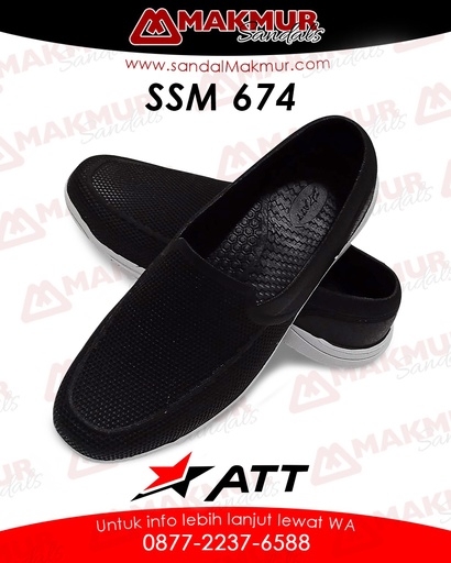 [ATT0323] ATT SSM 674 B [HITAM/PUTIH] (40-43)