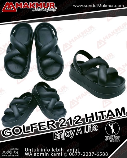 [GOL0164] GOLFER 212 B [Hitam] (36-40)