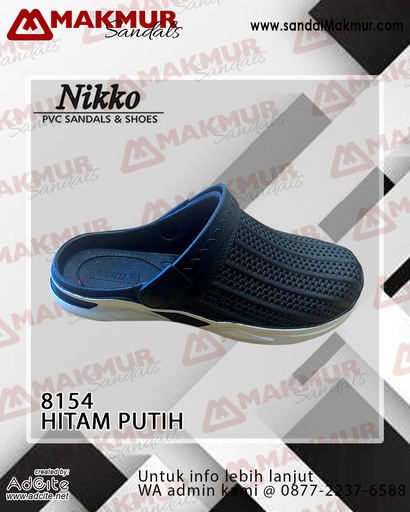 [NKO0189] NIKKO 8154 [Hitam/Putih] (38-42)